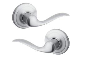 Maçaneta de porta Kwikset Tustin Interior Passage Satin Chrome Maçaneta de porta Kwikset Tustin Interior Passage Satin Chrome