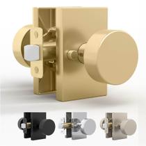 Maçaneta de porta Mega Handles Laura Privacy Satin Brass (1 pacote)
