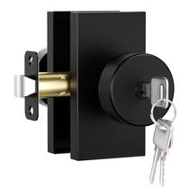 Maçaneta de porta Newlaking Keyed Alike Lock em liga de zinco preta fosca