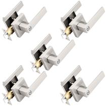 Maçaneta de porta Probrico Brushed Nickel Privacy Banheiro de quarto