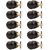 Maçaneta de porta Probrico Interior Closet Bronze polido a óleo x10 Maçaneta de porta Probrico Interior Closet Bronze polido a óleo x10