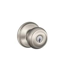 Maçaneta de porta Schlage F51VGEO619 Satin Nickel Georgiano Maçaneta de porta Schlage F51VGEO619 Satin Nickel Georgiano