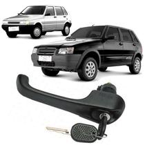 Maçaneta Externa c/chave Preta Fiat Uno 1995-2013 Esquerda