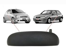 Maçaneta Externa Dianteira Esquerda ( Lado Motorista ) Ford Ka 97 a 2014 Courier Fiesta Base de Metal