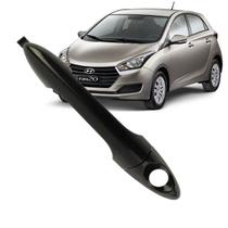 Maçaneta Externa HB20 2012 a 2019 Lado Esquerdo ou Direito com Furo para Chave - Preta