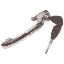 Maçaneta Externa Porta C/ Chave Zamac Linha 608 Cromada Maçaneta Externa Porta C/ Chave Zamac Linha 608 Cromada