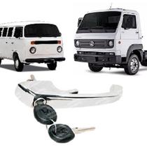 Macaneta Externa Porta Dianteira Ld Le Cromada Kombi Clipper Worker Delivery Titan Com Chave Referencia 2118372051