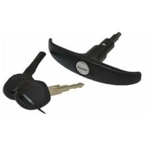 Maçaneta Externa Porta Mala Kombi Clipper Preto Com Chaves