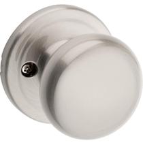 Maçaneta fictícia Kwikset Juno de níquel acetinado de face única Maçaneta fictícia Kwikset Juno de níquel acetinado de face única
