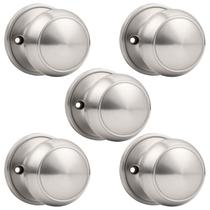 Maçaneta fictícia Probrico, interior de níquel escovado, pacote com 5