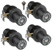 Maçaneta inteligente iulock Keyless Entry com teclado e chave, pacote com 4