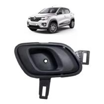 Maçaneta interna completa Renault Kwid 2016 A 2021 preta direita Maçaneta interna completa Renault Kwid 2016 A 2021 preta direita