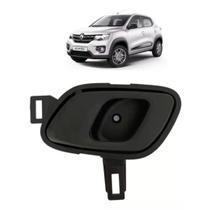 Maçaneta interna completa Renault Kwid 2016 A 2021 preta esquerda Maçaneta interna completa Renault Kwid 2016 A 2021 preta esquerda