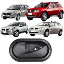 Macaneta Interna Porta Dianteira ou Traseira Duster Logan Megane Oroch Sandero cor Preta LE