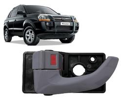 Maçaneta Interna Puxador Porta Esquerda Motorista Cinza Claro Tucson 2005 2006 2007 2008 2009 2010 2011 2012 2013 2014 2