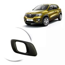 Maçaneta Interna Renault Kwid GI Preta - Com Haste Curva Lado Direito 2016 17 18 19 2020 Cor Preta