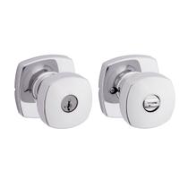 Maçaneta Kwikset Arroyo Entry com fechadura e chave SmartKey Chrome