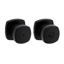 Maçaneta Kwikset Arroyo Interior Privacy Banheiro Preto Fosco