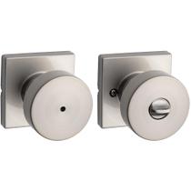Maçaneta Kwikset Pismo em Níquel Acetinado com Trava de Privacidade - Kit com 10 Maçaneta Kwikset Pismo em Níquel Acetinado com Trava de Privacidade - Kit com 10