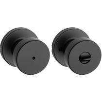 Maçaneta Kwikset Pismo Privacy Locking com fechadura sem chave, preta fosca Maçaneta Kwikset Pismo Privacy Locking com fechadura sem chave, preta fosca