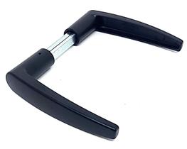 Maçaneta Para Porta Fechadura Modelo Alavanca Preto Fosco Universal