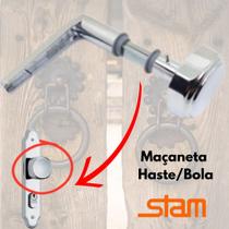 Maçaneta Para Porta Haste x Bola Cromada Stam