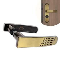 Maçaneta para Porta Oxidada Dourada Stam Modelo 21 51254