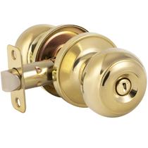 Maçaneta Privacy HOSOM em latão polido com fechadura dourada, pacote com 1 pacote