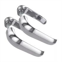 Maçaneta Stam Cromada P/ Porta Madeira Alumínio Ferro Kit 2 Maçaneta Stam Cromada P/ Porta Madeira Alumínio Ferro Kit 2