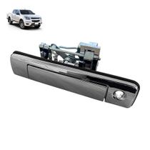 Maçaneta Tampa Traseira S10 2013 em Diante Cromada Com Furo