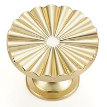 Maçanetas de armário Ravinte Decor Gold em liga de zinco redondas de 3,5 cm Maçanetas de armário Ravinte Decor Gold em liga de zinco redondas de 3,5 cm