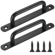 Maçanetas de celeiro em aço inoxidável Fulushouxi 160 mm/6,3 polegadas Maçanetas de celeiro em aço inoxidável Fulushouxi 160 mm/6,3 polegadas