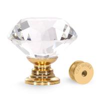 Maçanetas de gabinete de cristal CZC HOME 30 mm douradas 25 unidades Maçanetas de gabinete de cristal CZC HOME 30 mm douradas 25 unidades