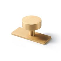 Maçanetas de gabinete de latão SNBTLA 32 mm em ouro escovado, pacote com 2