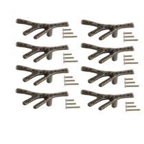 Maçanetas de gabinete GDQLCNXB Branch Knob Vintage Bronze 8 unidades