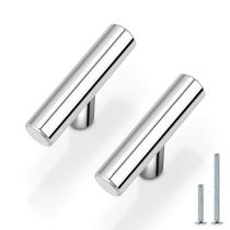 Maçanetas de gaveta Probrico em aço inoxidável cromado polido x50 Maçanetas de gaveta Probrico em aço inoxidável cromado polido x50