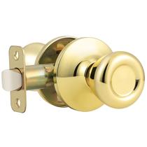 Maçanetas de porta de passagem GOBEKOR Maçaneta de passagem de tulipa em latão polido