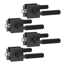 Maçanetas de porta de privacidade FILTA Matte Black, pacote com 4 unidades, Heavy Duty