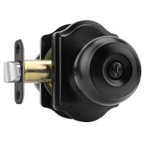 Maçanetas de porta Haidms Interior Privacy Black, 1 pacote