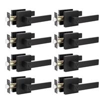 Maçanetas de porta KNOBWELL Interior Matte Black, pacote com 8 alavancas Maçanetas de porta KNOBWELL Interior Matte Black, pacote com 8 alavancas