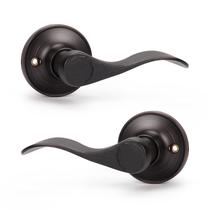 Maçanetas de porta KNOBWELL Oil Rubbed Bronze Wave Style 10 conjuntos Maçanetas de porta KNOBWELL Oil Rubbed Bronze Wave Style 10 conjuntos