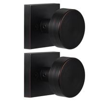 Maçanetas de porta newliplace Antique Bronze Dummy, pacote com 2 Maçanetas de porta newliplace Antique Bronze Dummy, pacote com 2