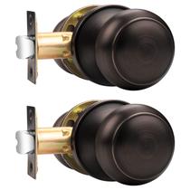 Maçanetas de porta Probrico Passage Oil Rubbed Bronze, pacote com 2 Maçanetas de porta Probrico Passage Oil Rubbed Bronze, pacote com 2