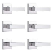 Maçanetas de porta Probrico Polished Chrome Half Dummy Levers x6