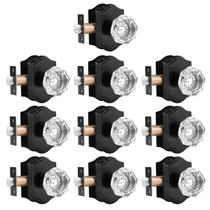 Maçanetas Gobrico Crystal, pacote com 10, octógono, preto fosco Maçanetas Gobrico Crystal, pacote com 10, octógono, preto fosco