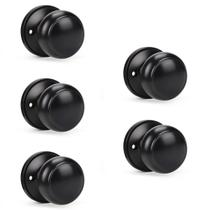 Maçanetas KNOBWELL Black Half Dummy Classic French, pacote com 5 Maçanetas KNOBWELL Black Half Dummy Classic French, pacote com 5