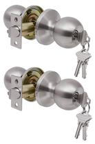Maçanetas Lanwandeng 2 Peças, Níquel Acetinado, com Chave Maçanetas Lanwandeng 2 Peças, Níquel Acetinado, com Chave