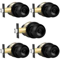Maçanetas Probrico Matte Black Ball Privacy (pacote com 5)