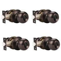 Maçanetas Probrico Privacy Locks, bronze polido a óleo, pacote com 4 Maçanetas Probrico Privacy Locks, bronze polido a óleo, pacote com 4