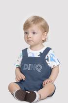 Macaquinho Alakazoo Bebe Menino Dino Azul Macaquinho Alakazoo Bebe Menino Dino Azul